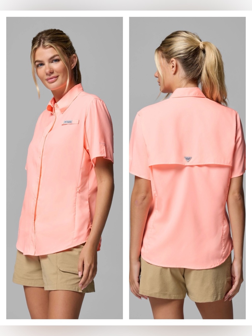COLUMBIA / Women's PFG Tamiami II Short Sleeve Shirt Size XL Omni Shade Fishing